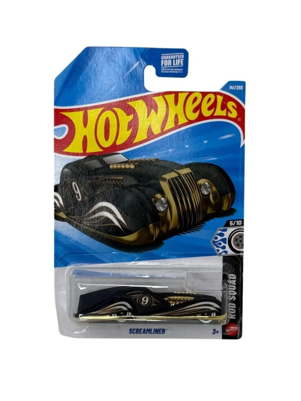 2026 Hot Wheels Screamliner Rod Squad 5/10 141/250 Black Gold 1:64 NOC